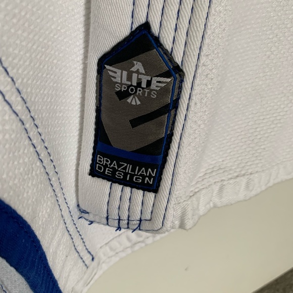 Elite Sports BJJ Brazilian Jiu Jitsu Gi White C3 Jacket Coat - Picture 4 of 8